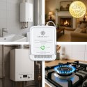 Qoltec Certyfikowany Czujnik wycieku gazu ziemnego | detektor CH4 | NG | Tuya | Wi-Fi | alarm 85dB | LED