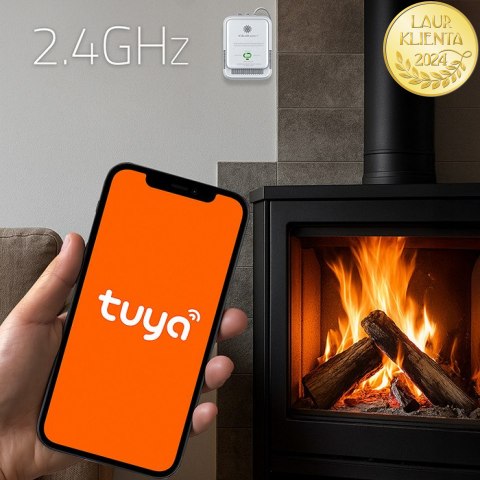 Qoltec Certyfikowany Czujnik wycieku gazu ziemnego | detektor CH4 | NG | Tuya | Wi-Fi | alarm 85dB | LED