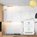 Qoltec Certyfikowany Czujnik wycieku gazu ziemnego | detektor CH4 | NG | Tuya | Wi-Fi | alarm 85dB | LED
