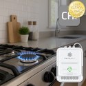 Qoltec Certyfikowany Czujnik wycieku gazu ziemnego | detektor CH4 | NG | alarm 85dB | LED