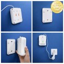 Qoltec Certyfikowany Czujnik wycieku gazu ziemnego | detektor CH4 | NG | alarm 85dB | LED