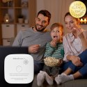 Qoltec Certyfikowany bezprzewodowy Czujnik dymu z baterią | żywotność sensora 10 lat | żywotność baterii 10 lat | alarm 85dB | L