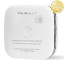 Qoltec Certyfikowany bezprzewodowy Czujnik dymu z baterią | żywotność sensora 10 lat | żywotność baterii 10 lat | alarm 85dB | L