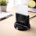 Qoltec Inteligentny czytnik chipowych kart ID SCR-0632 | USB 2.0 + Adapter USB-C