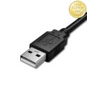 Qoltec Inteligentny czytnik chipowych kart ID SCR-0634 | USB 2.0 + Adapter USB-C