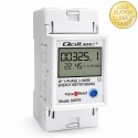 Qoltec Jednofazowy elektroniczny licznik zużycia energii na szynę DIN | RESET | licznik okresowy i stały | 230V | 60A | LCD | LE