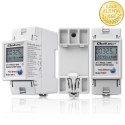 Qoltec Jednofazowy elektroniczny licznik zużycia energii na szynę DIN | RESET | licznik okresowy i stały | 230V | 60A | LCD | LE