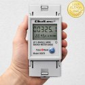 Qoltec Jednofazowy elektroniczny licznik zużycia energii na szynę DIN | RESET | licznik okresowy i stały | 230V | 60A | LCD | LE