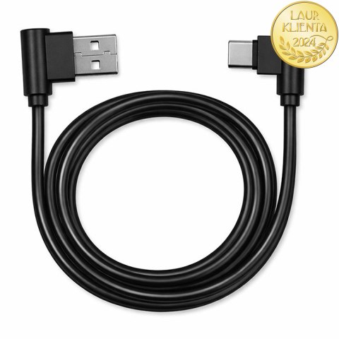 Qoltec Kabel USB typ C męski | USB 2.0 A męski | 1m