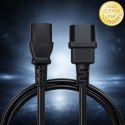 Qoltec Kabel zasilający IEC C13 | C14 | 3x0.75mm² | Czysta miedź Cu | 2m