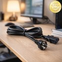 Qoltec Kabel zasilający SCHUKO CEE 7/7 (E/F) | IEC C13 | 3x1.00mm² | Czysta miedź Cu | 1.5m
