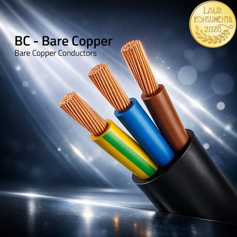 Qoltec Kabel zasilający | wtyczka kątowa SCHUKO CEE 7/7 (E/F) | IEC C13 | 3x1.00mm² | Czysta miedź Cu | 2m