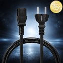 Qoltec Kabel zasilający SCHUKO CEE 7/7 (E/F) | IEC C13 | 3x1.00mm² | Czysta miedź Cu | 3m