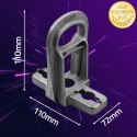 Qoltec Przelotowy uchwyt / wieszak do kabli | MBL: 14kN