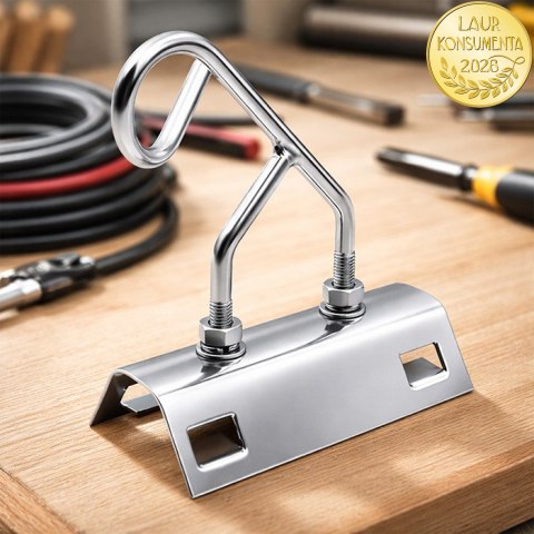 Qoltec Przelotowy uchwyt / wieszak do kabli | MBL: 4kN