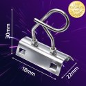 Qoltec Przelotowy uchwyt / wieszak do kabli | MBL: 4kN