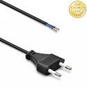 Qoltec Przewód zasilający CEE 7/16 (C) | 2x0.50 mm² | miedź Cu | odizolowany lutowany | 1.8m