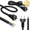 Qoltec Kabel zasilający SCHUKO CEE 7/7 (E/F) | miedź Cu | odizolowany lutowany | 3x1.50 mm² | 1.8m