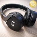 Qoltec Słuchawki bezprzewodowe nauszne z mikrofonem | BT | Super Bass | Czarne