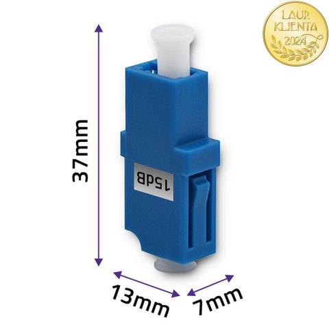 Qoltec Tłumik światłowodowy LC/UPC (F) - LC/UPC (F) | Singlemode | 15dB