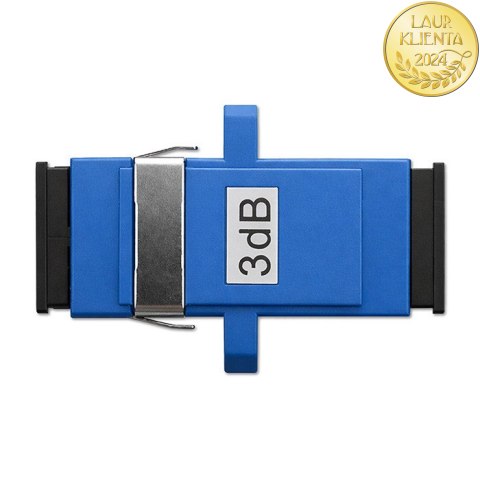 Qoltec Tłumik światłowodowy SC/UPC (F) - SC/UPC (F) | Singlemode | 3dB