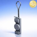 Qoltec Uchwyt do kabli | szary