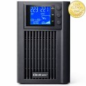 Qoltec Zasilacz awaryjny UPS Pure Sine Wave | 1kVA | 800W | AVR | LCD | Czysty Sinus