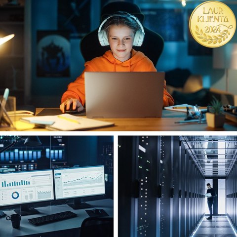 Qoltec Zasilacz awaryjny UPS Pure Sine Wave | 2kVA | 1600W | AVR | LCD | Czysty Sinus