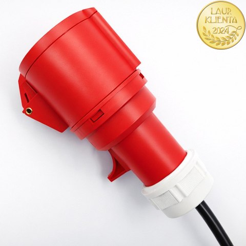Qoltec Adapter siłowy do ładowarek EV | gniazdo CEE 32A 5P | Przejściówka 400V na SCHUKO 230V | max 16A | 3.5 kW