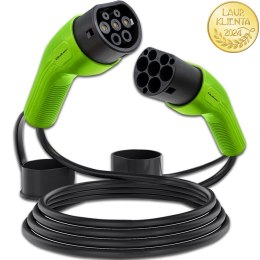Qoltec Kabel EV Typ 2 do ładowania samochodu elektrycznego i hybryd | 22kW | 32A | 5m