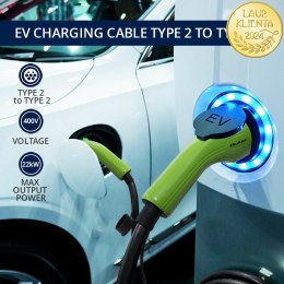 Qoltec Kabel EV Typ 2 do ładowania samochodu elektrycznego i hybryd | 22kW | 32A | 5m