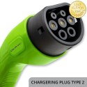 Qoltec Mobilna ładowarka do samochodu elektrycznego EV i hybryd z regulacją 2w1 Typ2 | 11kW | 3 Fazy | CEE 32A | LCD | Przenośna