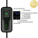Qoltec Mobilna ładowarka do samochodu elektrycznego EV i hybryd z regulacją 2w1 Typ2 | 11kW | 3 Fazy | CEE 32A | LCD | Przenośna