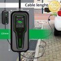 Qoltec Mobilna ładowarka do samochodu elektrycznego EV i hybryd z regulacją 2w1 Typ2 | 11kW | 3 Fazy | CEE 32A | LCD | Przenośna