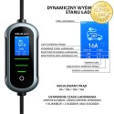 Qoltec Mobilna ładowarka do samochodu elektrycznego EV i hybryd z regulacją 2w1 Typ2 | 11kW | 400V | CEE 32A | Wi-fi | TUYA | SM