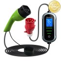 Qoltec Mobilna ładowarka do samochodu elektrycznego EV i hybryd z regulacją 2w1 Typ2 | 11kW | 400V | CEE 32A | Wi-fi | TUYA | SM