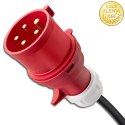 Qoltec Mobilna ładowarka do samochodu elektrycznego EV i hybryd z regulacją 2w1 Typ2 | 11kW | LCD | 3 fazy | CEE 32A | Przenośn