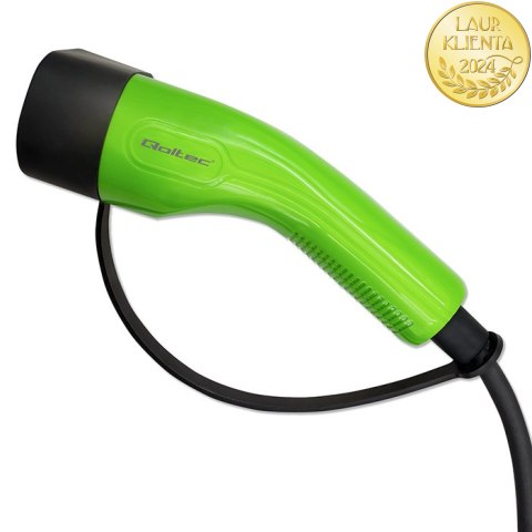 Qoltec Mobilna ładowarka do samochodu elektrycznego EV i hybryd z regulacją 2w1 Typ2 | 3.5kW | 230V | SCHUKO 16A | LCD | Przenoś