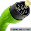 Qoltec Mobilna ładowarka do samochodu elektrycznego EV i hybryd z regulacją 2w1 Typ2 | 7kW | 230V | CEE 32A | LCD | Przenośna | 