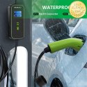 Qoltec Mobilna ładowarka do samochodu elektrycznego EV i hybryd z regulacją 2w1 Typ2 | 7kW | 230V | CEE 32A | LCD | Przenośna | 