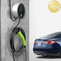 Qoltec Stacja ładowania EV Typ2 do samochodu elektrycznego i hybryd | 22kW | Wi-fi| | LCD | 3 fazy | Wallbox | Smart life | RFI