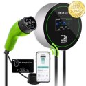 Qoltec Stacja ładowania EV Typ2 do samochodu elektrycznego i hybryd | 22kW | Wi-fi| | LCD | 3 fazy | Wallbox | Smart life | RFI
