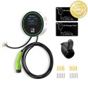 Qoltec Stacja ładowania EV Typ2 do samochodu elektrycznego i hybryd | 22kW | Wi-fi| | LCD | 3 fazy | Wallbox | Smart life | RFI