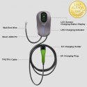 Qoltec Stacja ładowania EV Typ2 do samochodu elektrycznego i hybryd | 22kW | Wi-fi| Smart life | LCD | RFID | 3 fazy | Wallbox |