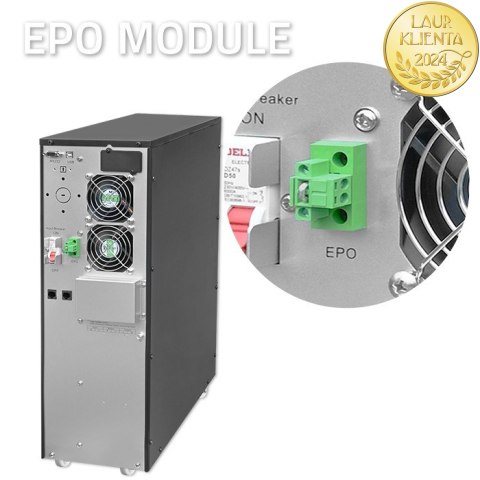Qoltec Zasilacz awaryjny UPS | 10kVA | 10000W | Power Factor 1.0 | LCD | EPO | USB | On-line