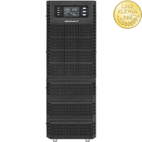 Qoltec Zasilacz awaryjny UPS | 10kVA | 10000W | Power Factor 1.0 | LCD | EPO | USB | On-line