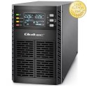 Qoltec Zasilacz awaryjny UPS | 1kVA | 1000W | Power Factor 1.0 | LCD | EPO | USB | On-line