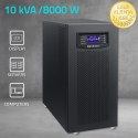 Qoltec Zasilacz awaryjny UPS 3- fazowy | 10kVA | LCD | EPO | USB | SNMP | On-line | High frequency