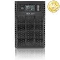 Qoltec Zasilacz awaryjny UPS | 3kVA | 3000W | Power Factor 1.0 | LCD | EPO | USB | On-line