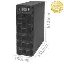 Qoltec Zasilacz awaryjny UPS | 6kVA | 6000W | Power Factor 1.0 | LCD | EPO | USB | On-line